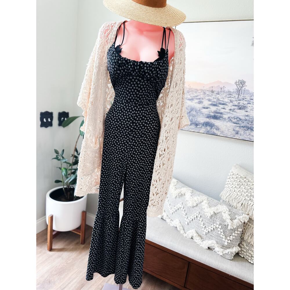 Wildflowers & Windowlight flared leg meadowcore Jumpsuit pants romper - Picture 8 of 8